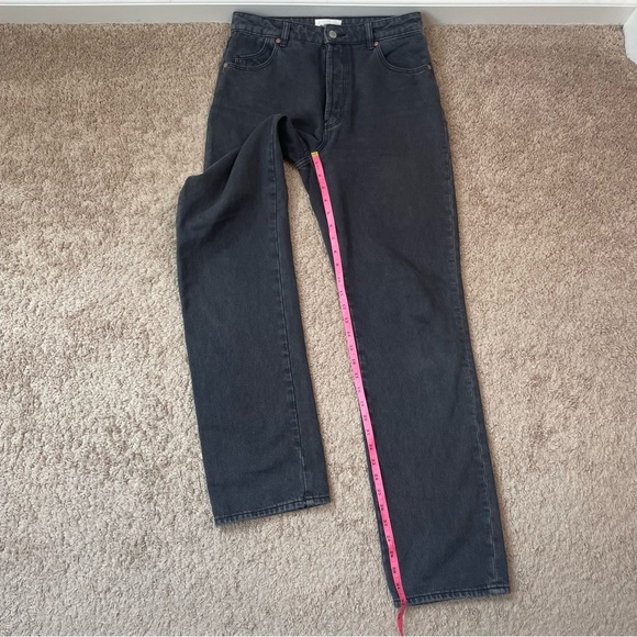 Rolla's Classic Straight High Rise Regular Fit Jeans in Vintage Black Size 27 - Picture 14 of 16